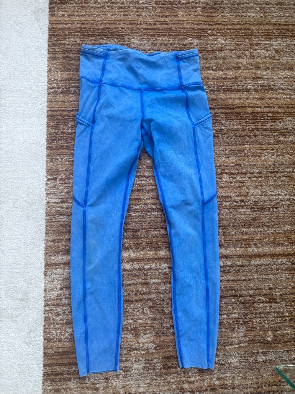 Lululemon Fast and Free High Rise size 6 Ice Dye 25”